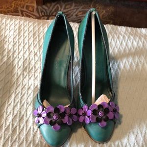Marc Jacobs teal pumps, SZ 39.5.